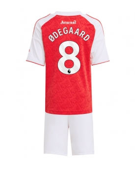 Billige Fotballdrakt Arsenal Martin Odegaard #8 Replika Hjemmedraktsett Barn 2025-26 Kortermet (med bukser)